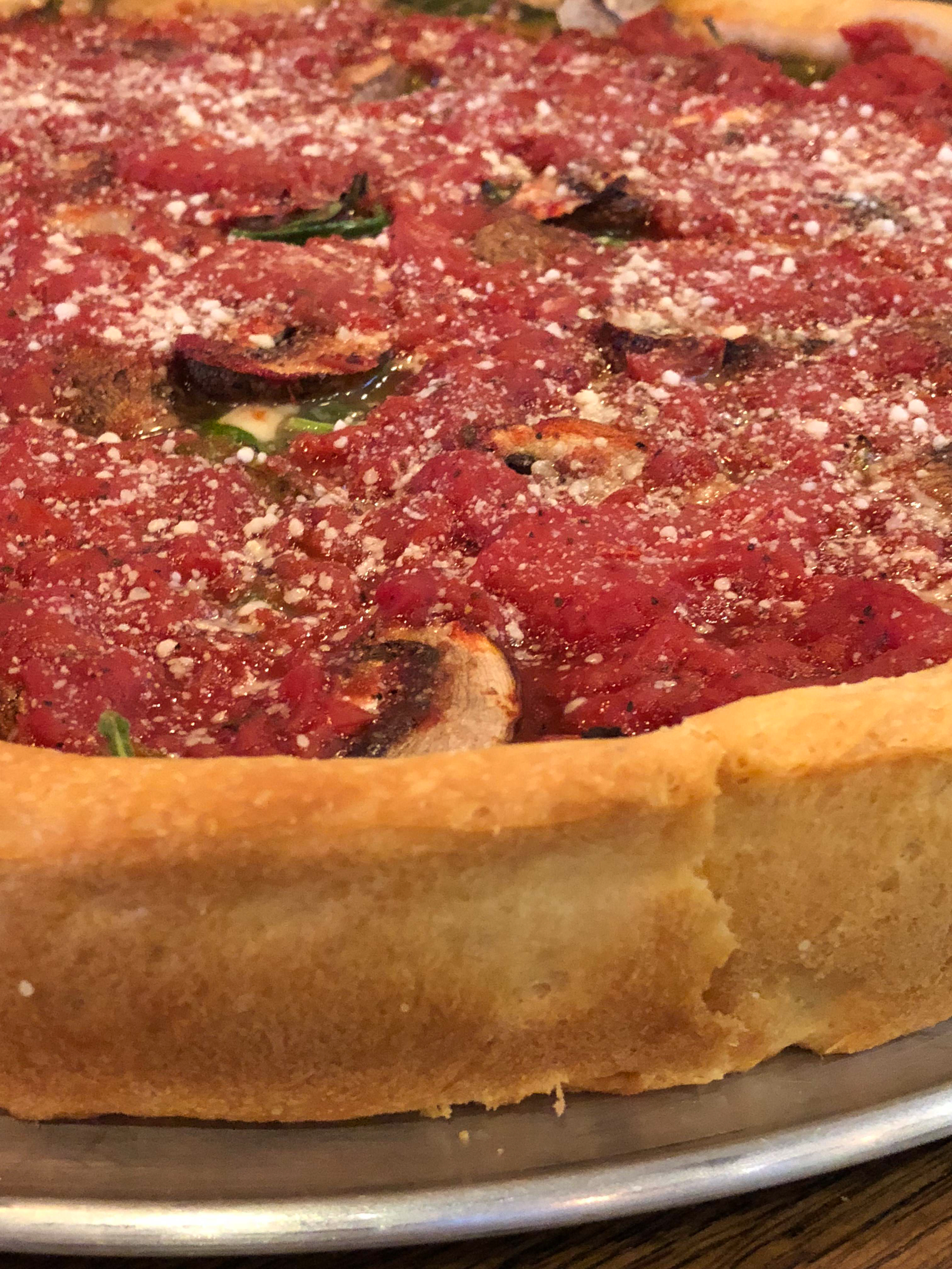 Drink Beer Eat Deep Dish Pizza Make a Difference Chicagoland Pizza Widmer Brothers Brewing Steven Shomler