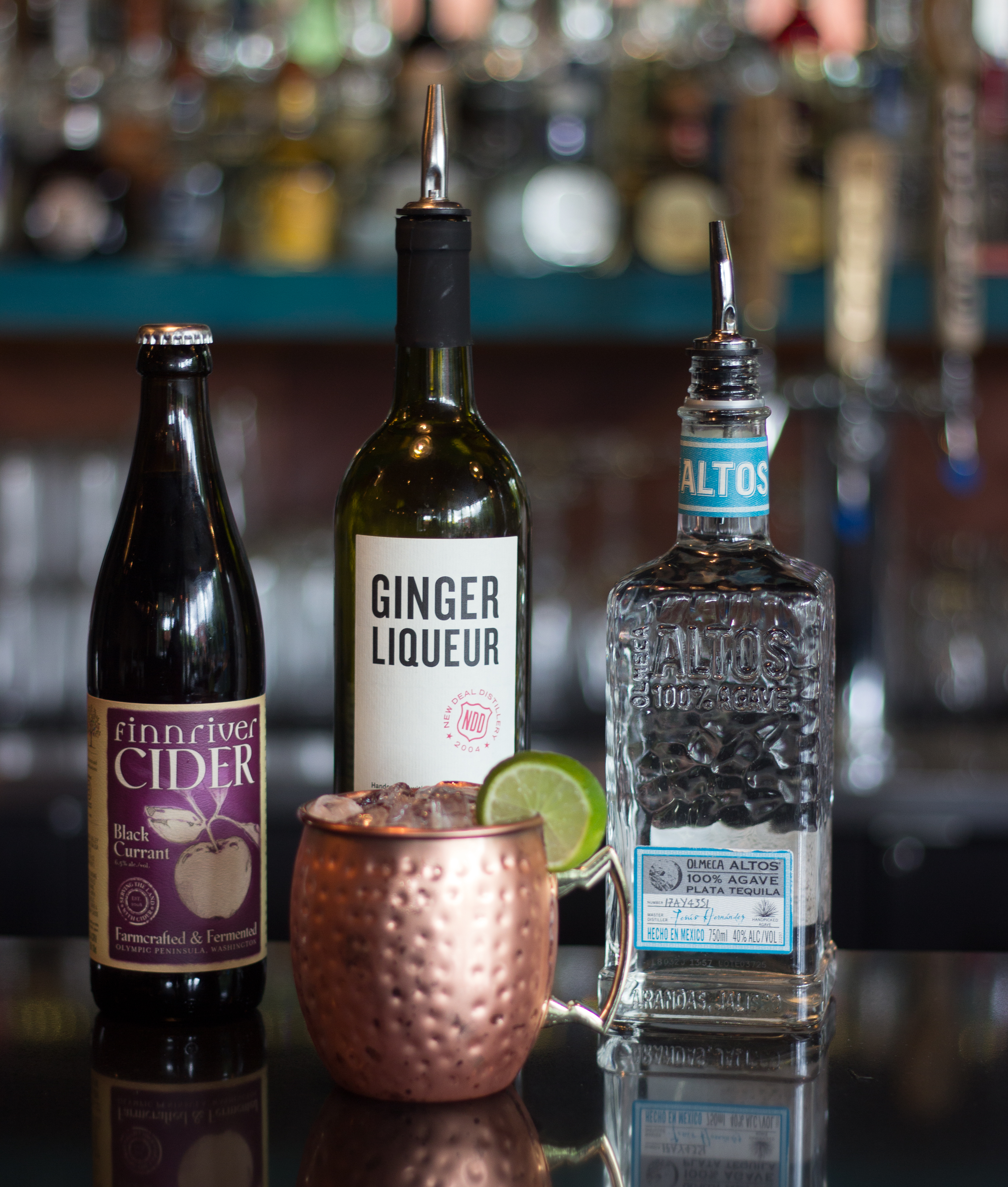 Oregon Cider Week: Black Currant Cider Cocktail Night Verde Cocina on Mississippi hosted by Steven Shomler