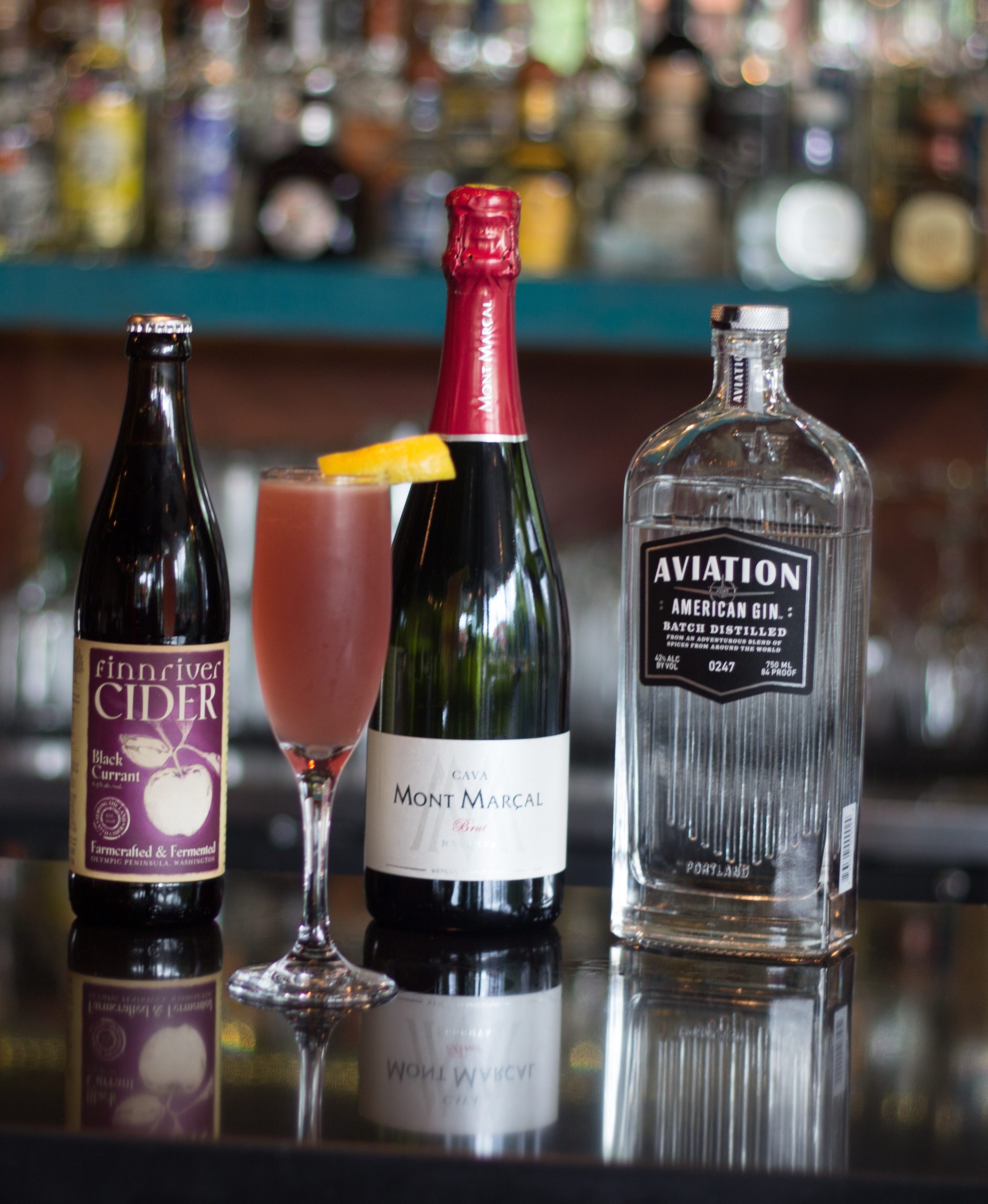 Oregon Cider Week: Black Currant Cider Cocktail Night Verde Cocina on Mississippi hosted by Steven Shomler