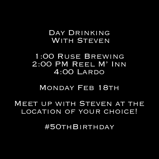 Celebrating my 50th Birthday Steven Shomler