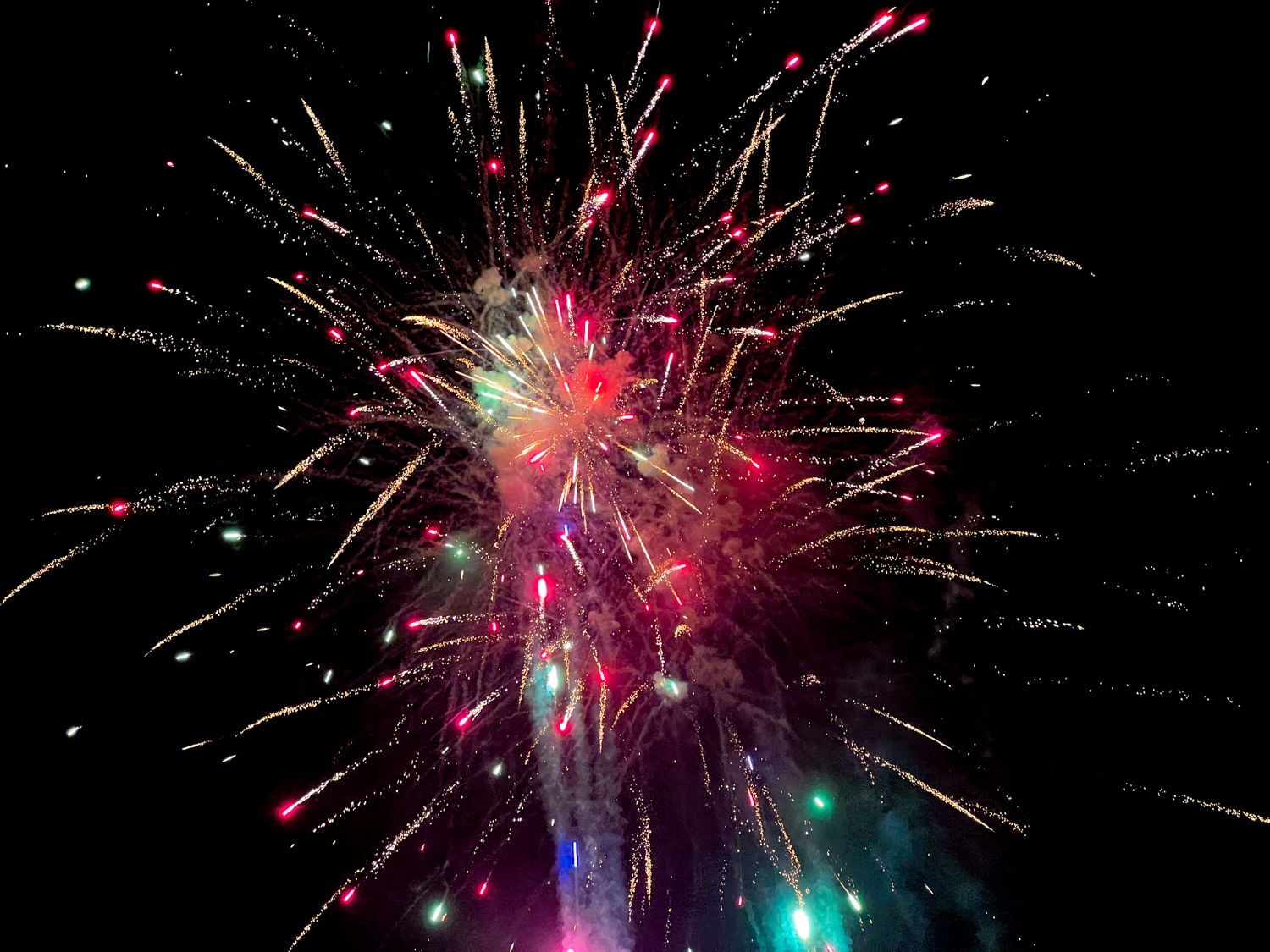 4th of July 2022 Fireworks at the Sand Dollar Rockaway Beach, Oregon on the Oregon Coast