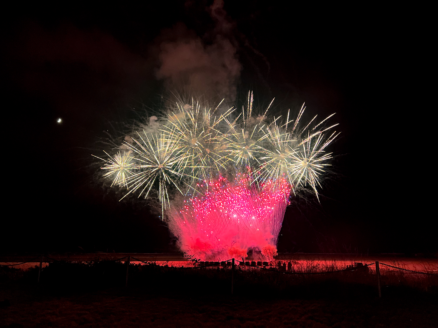 4th of July 2022 Fireworks at the Sand Dollar Rockaway Beach, Oregon on the Oregon Coast