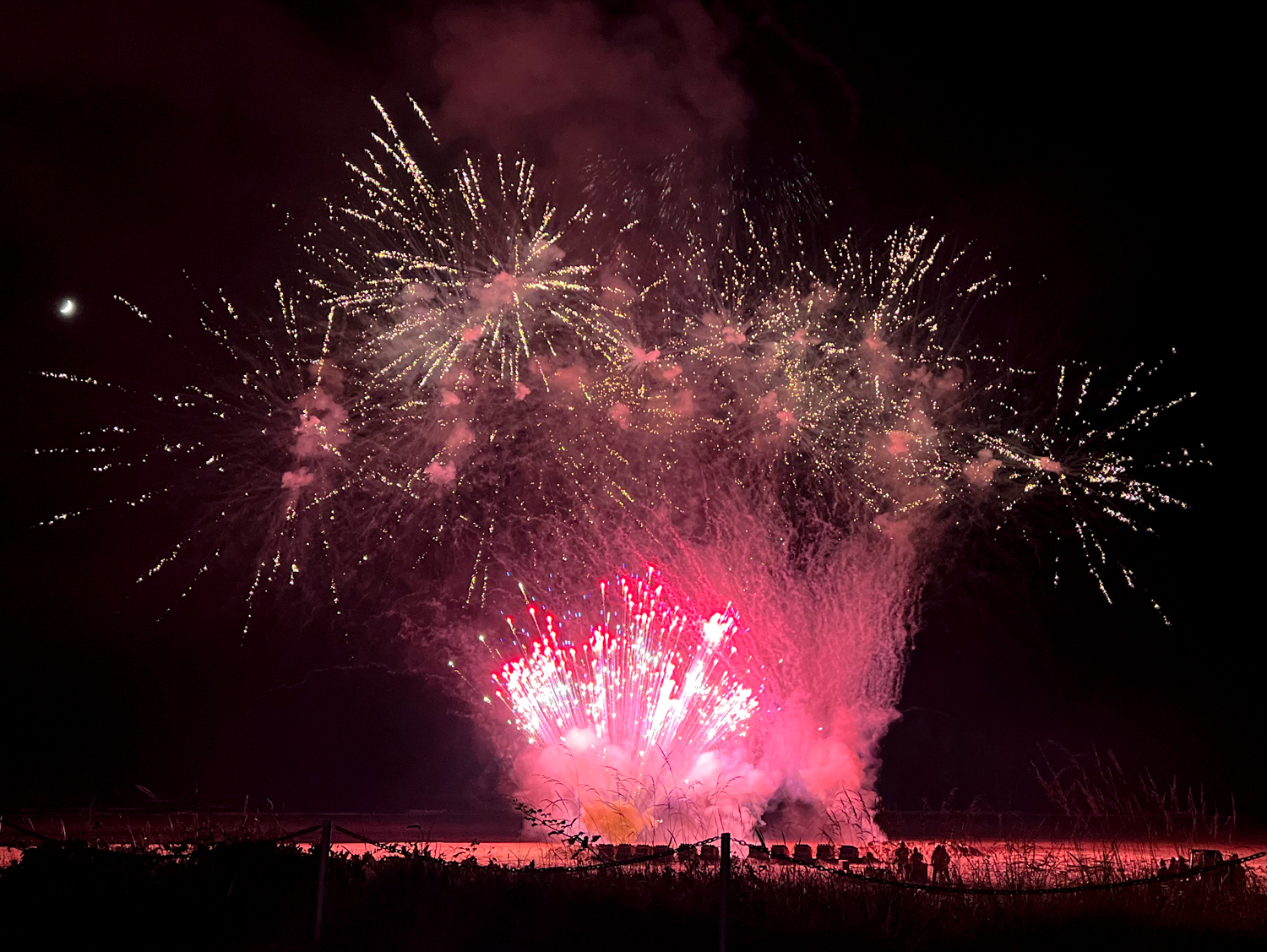 4th of July 2022 Fireworks at the Sand Dollar Rockaway Beach, Oregon on the Oregon Coast