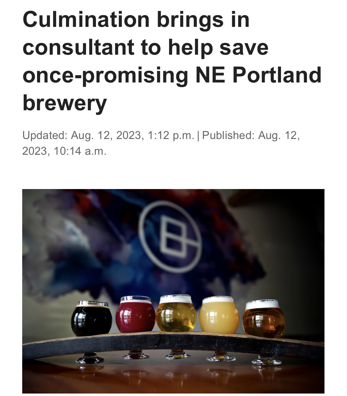 Steven Shomler Culmination Brewing